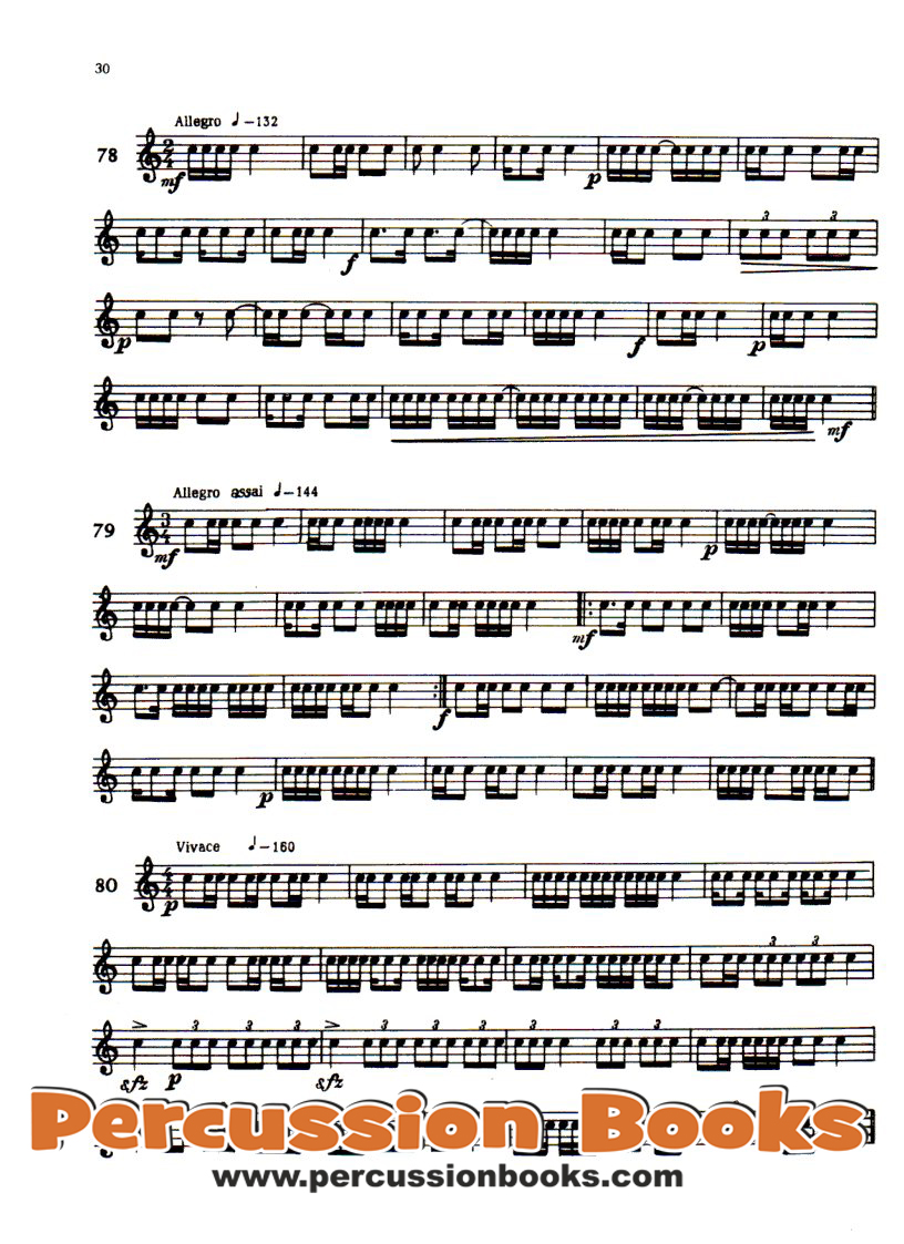 Studies for Snare Drum 1 Sample 3